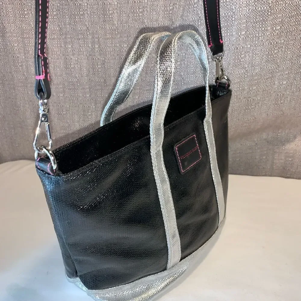 NEW Victoria’s Secret Coated Canvas Satchel